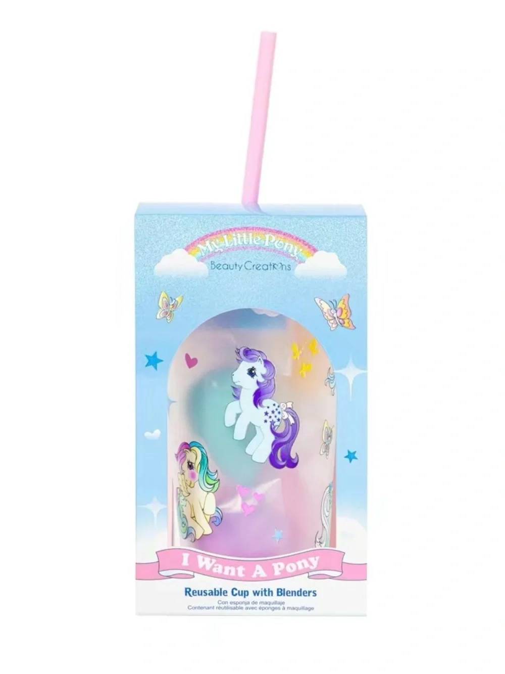 Beauty Creations My Little Pony 5pc blenders plus re usable cup
